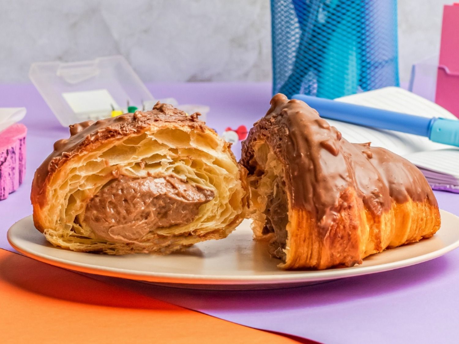 Nutella and Hazelnut Croissant