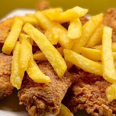 Broast fried wings meal, 6 pieces