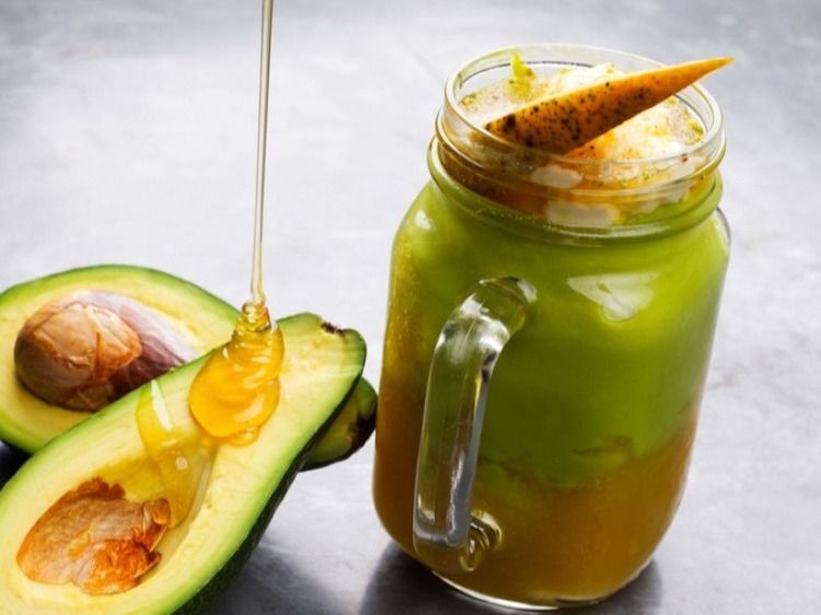 Avocado Juice Honey And Nuts