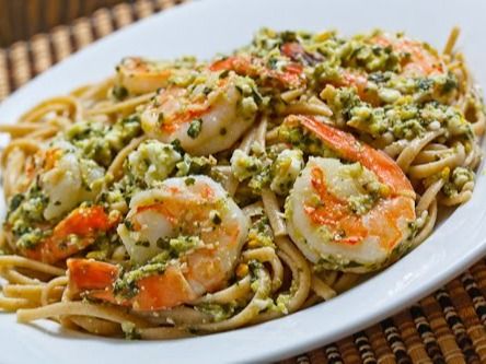 Shrimp Pesto Pasta