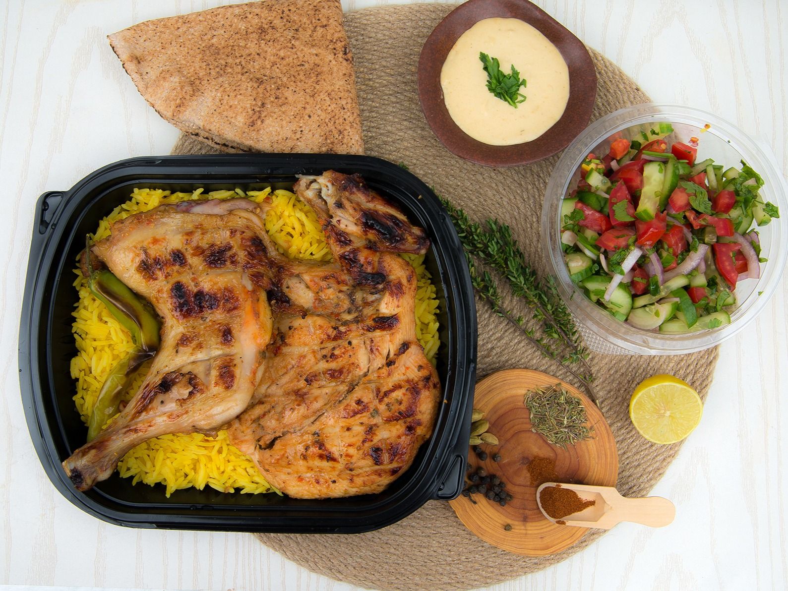 Half Grilled Chicken Meal