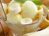 Banana with ice