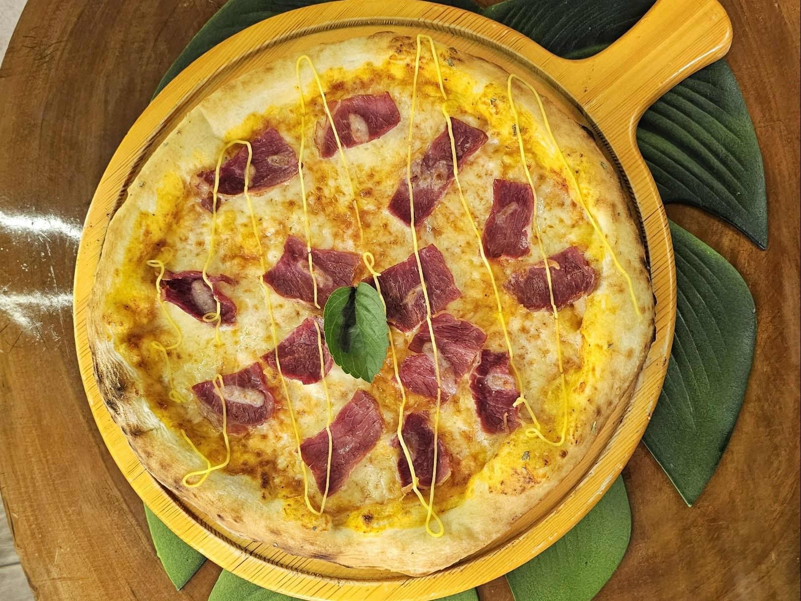 Beef Bacon Pizza