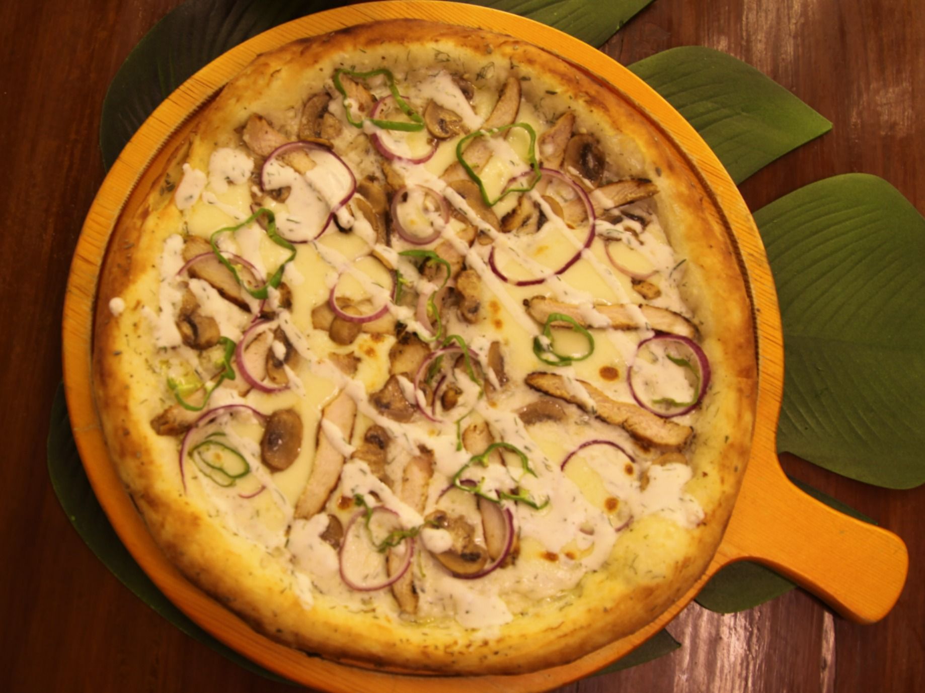 Chicken Ranch Pizza
