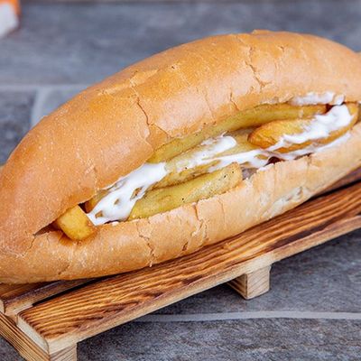 Potatoes with Mayonnaise Sandwich