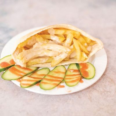Cheddar cheese Potatoes Sandwich