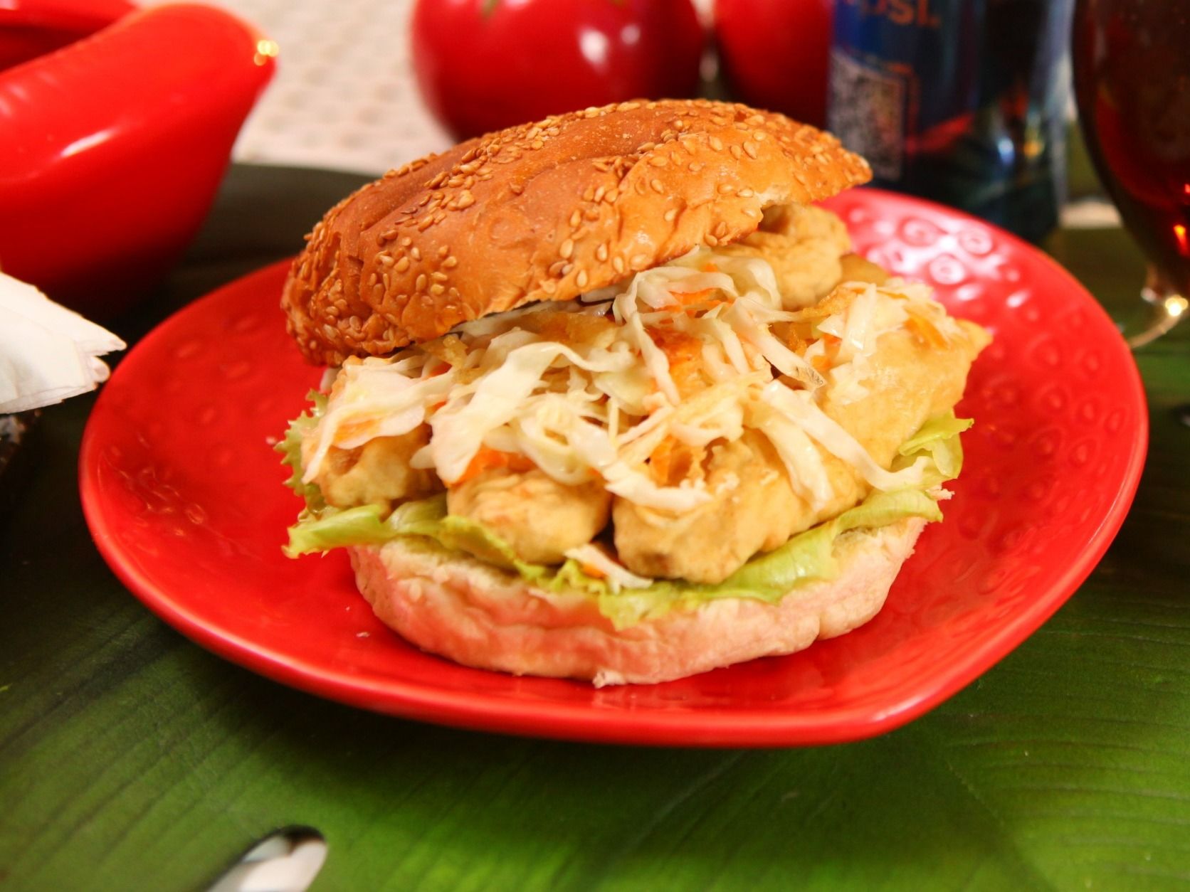 Chicken Slaw Burger
