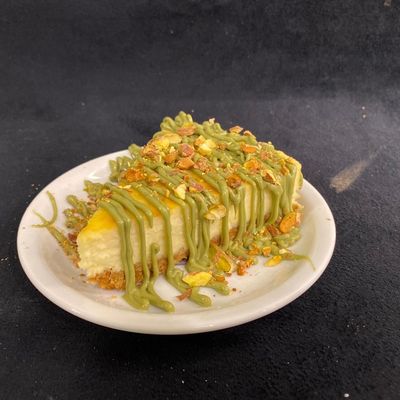 Slice Cheesecake pistachio