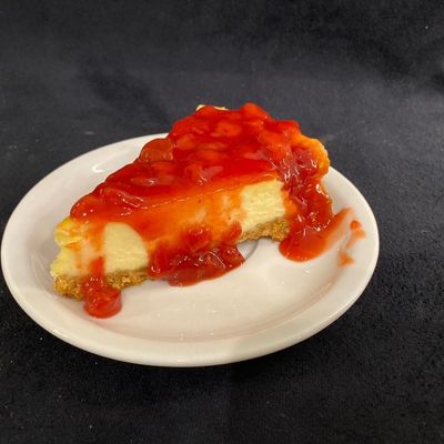 Slice Cheesecake Strawberry