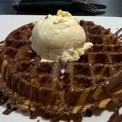 Nutella & Ice cream Waffle