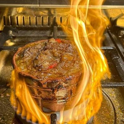 Casserole with Meat and Onion