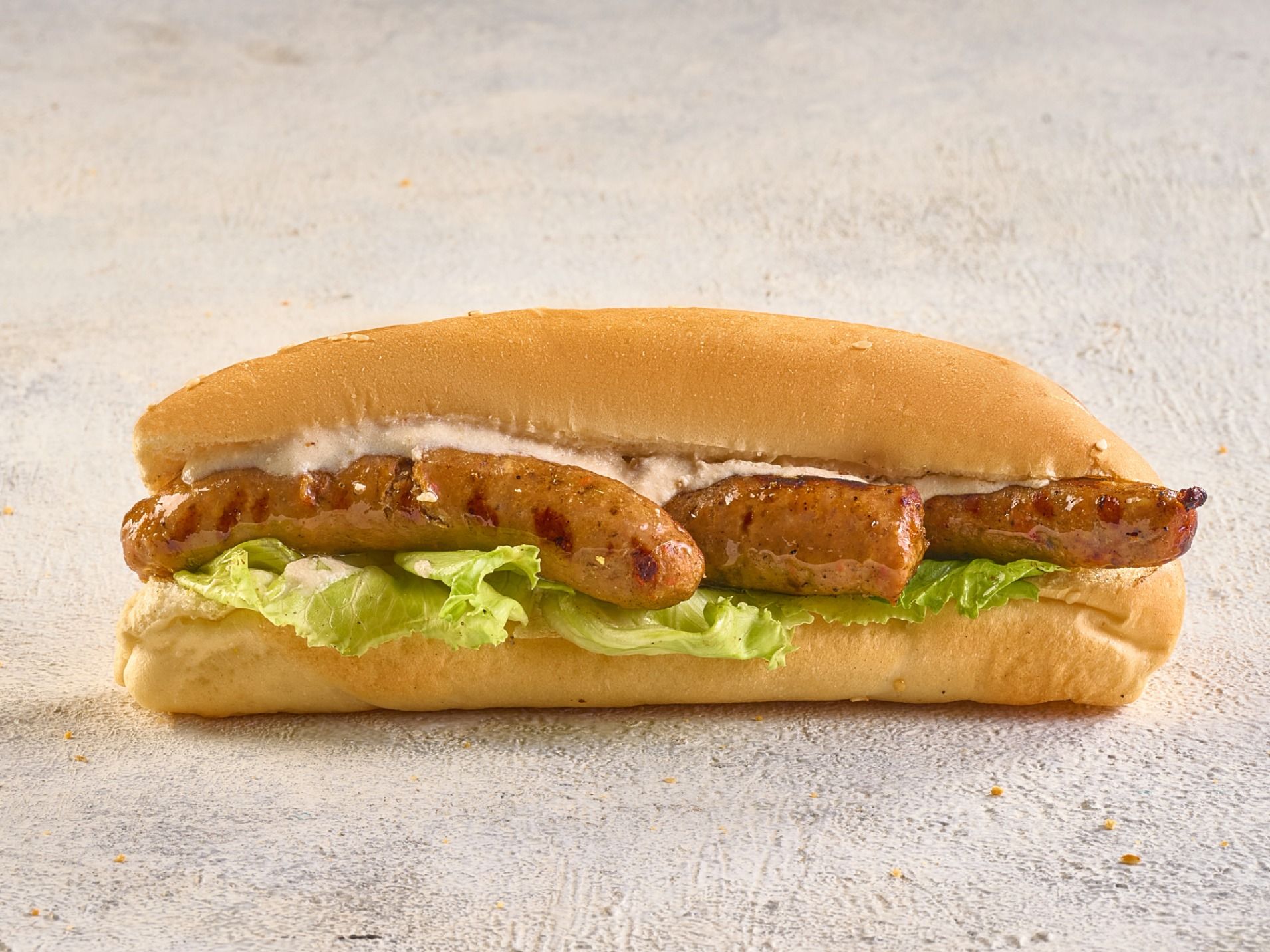 Charcoal Grilled Baladi Sausage Sandwich