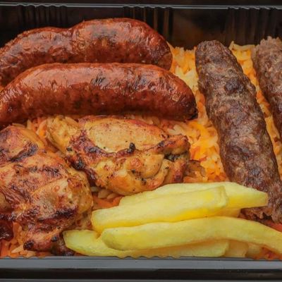 Shish Tawook Meal With Kofta And Mombar