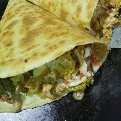 Minced meat crepe