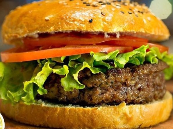 Plain Jumbo Beef Burger Sandwich