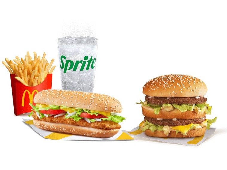 Chicken Fillet Large Meal + Big Mac Sandwich