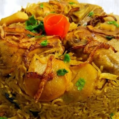 صحن مقلوبة فلسطينية كبيرة
