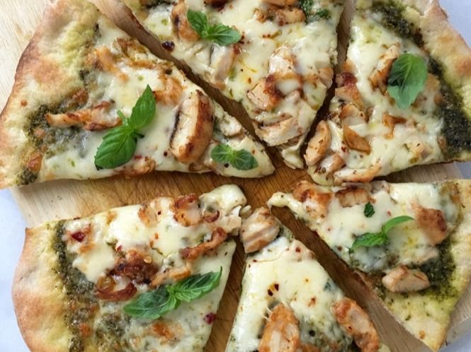 Pesto Chicken Pizza