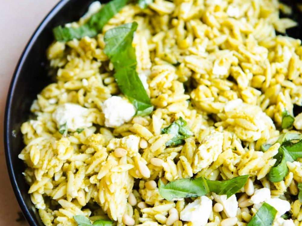 Pesto Chicken Rice Salad