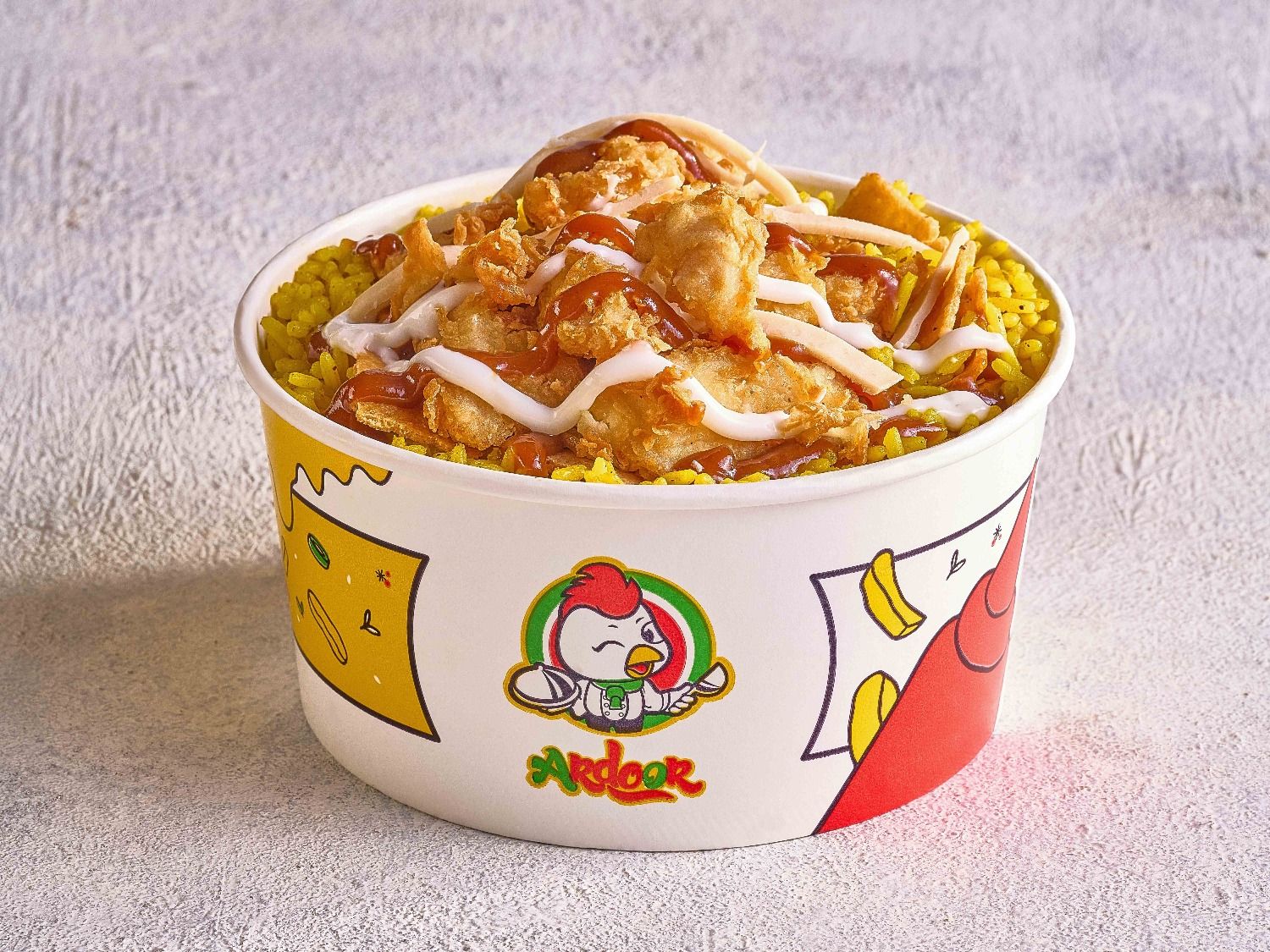 Chicken Rizo With Bbq Sauce Fatteh