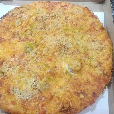 kiri cheese oriental pizza