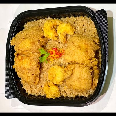 Fried Fillet Fish And Shrimp Platter Offer