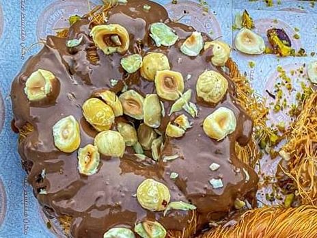 Nutella Hazelnut Donuts Konafa