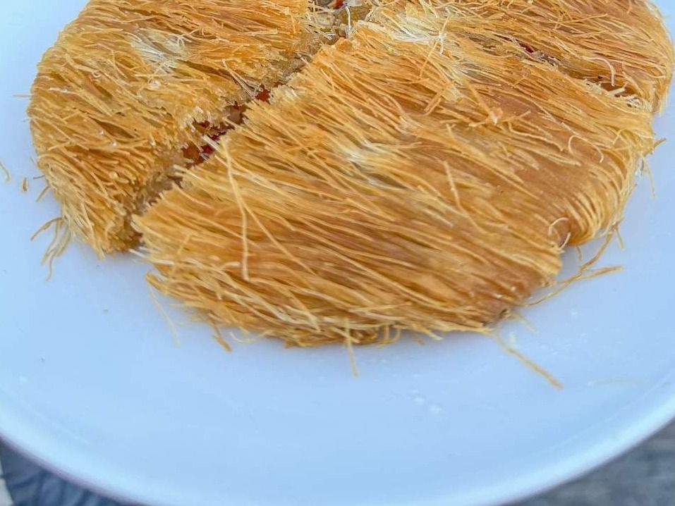 Plain Konafa On Charcoal