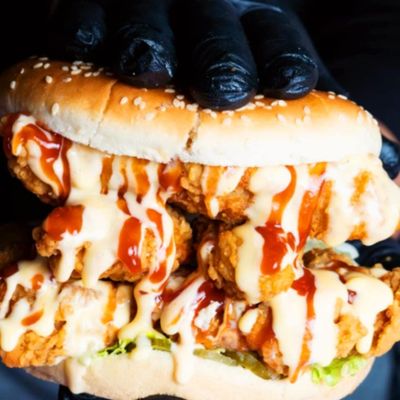 Chicken strips burger 4 pieces