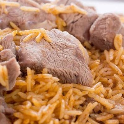 Camel meat kabsa
