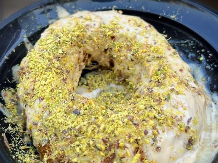 Kinder Donuts Konafa And Pistachios