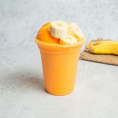 Mango with banana pieces