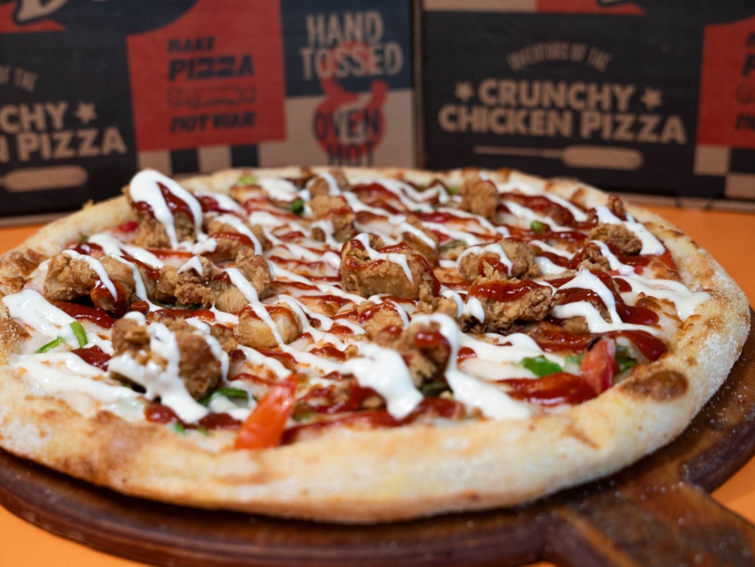 Crunchy Chicken Ranch Pizza
