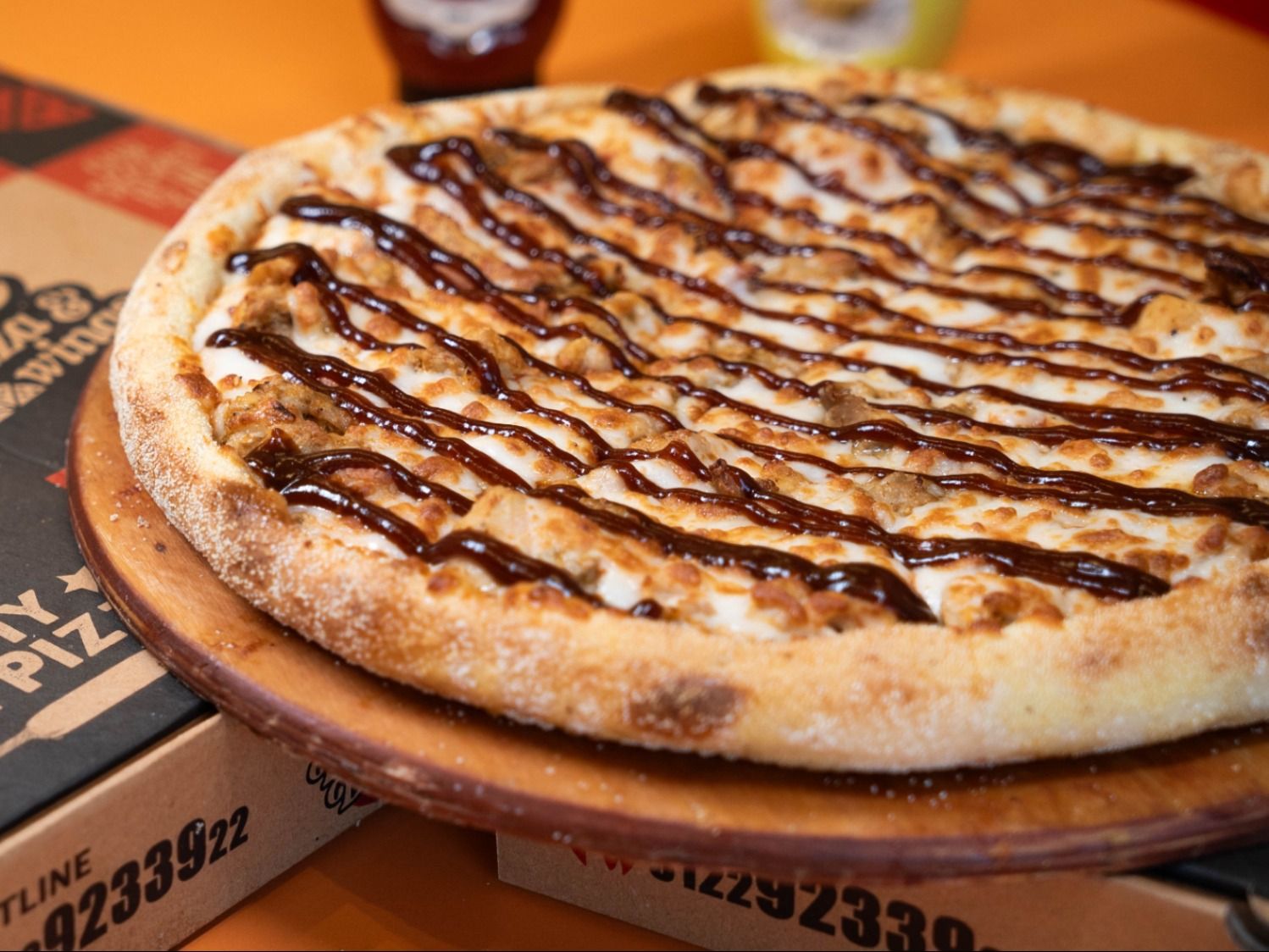 Chicken BBQ pizza