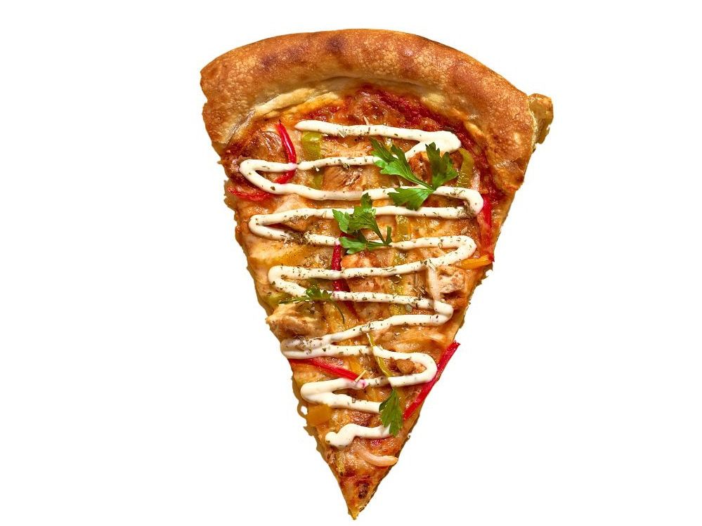 Chicken Ranch one slice pizza