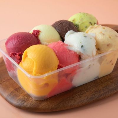 mixed ice cream