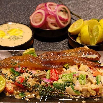 Quarter Dutch caviar herring salad