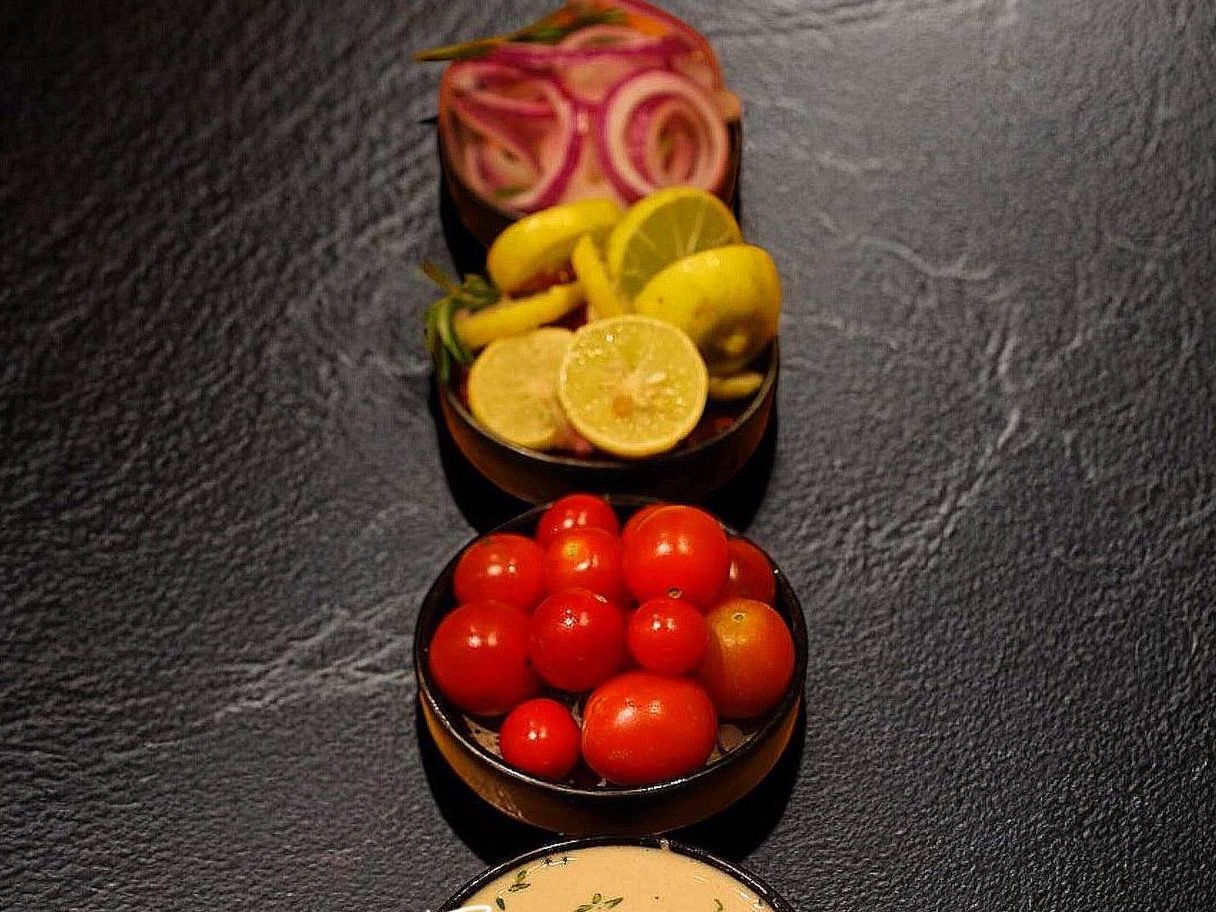red julienne onions