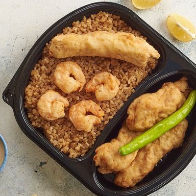 وجبة فيليه كبيرة مقلية أو مشوية