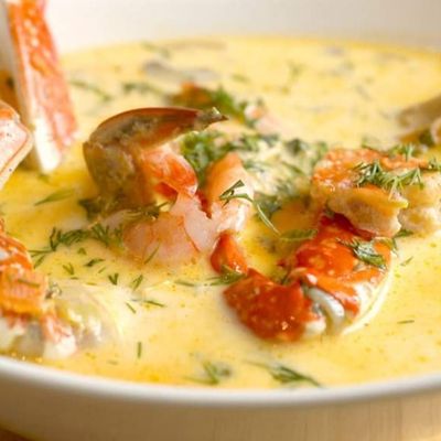 Creamy Shrimp Soup.