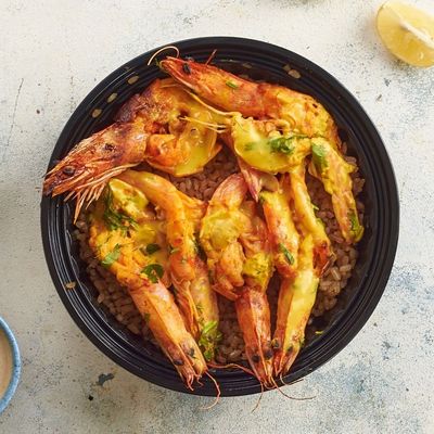 طبق الجمبري الفراشة