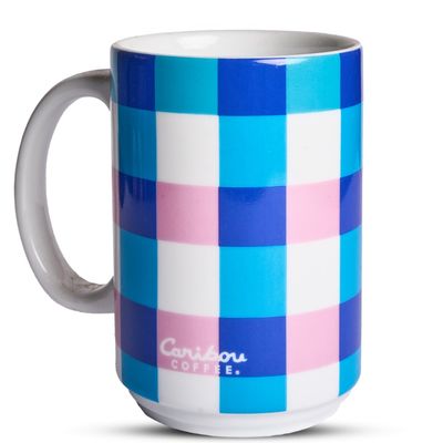 Blue Mug Squares 16 Oz