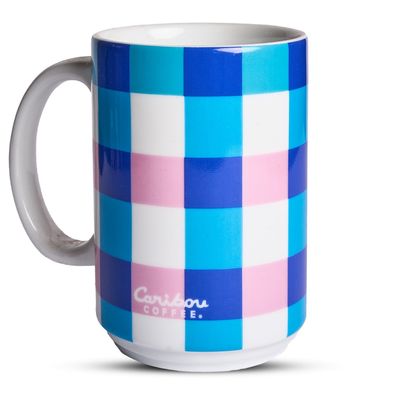 Blue Mug Squares 12 Oz