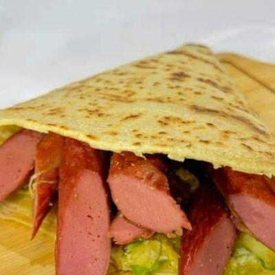 Hot dog crepe
