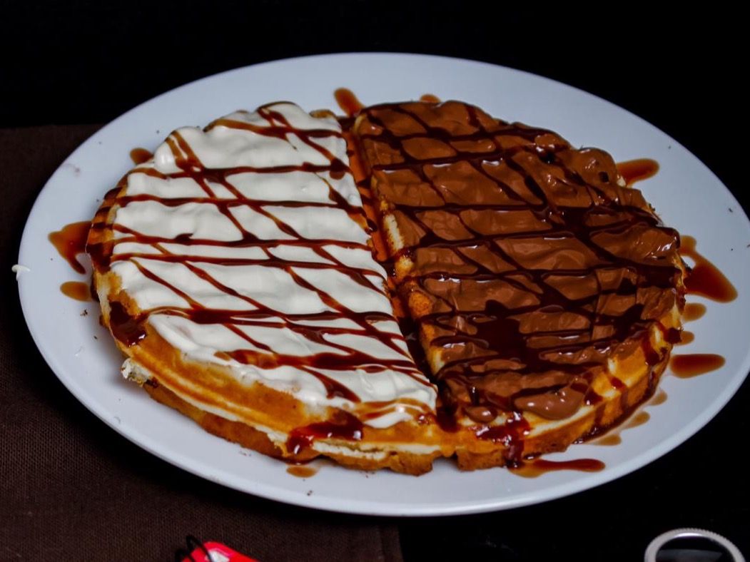 Black And White Waffle