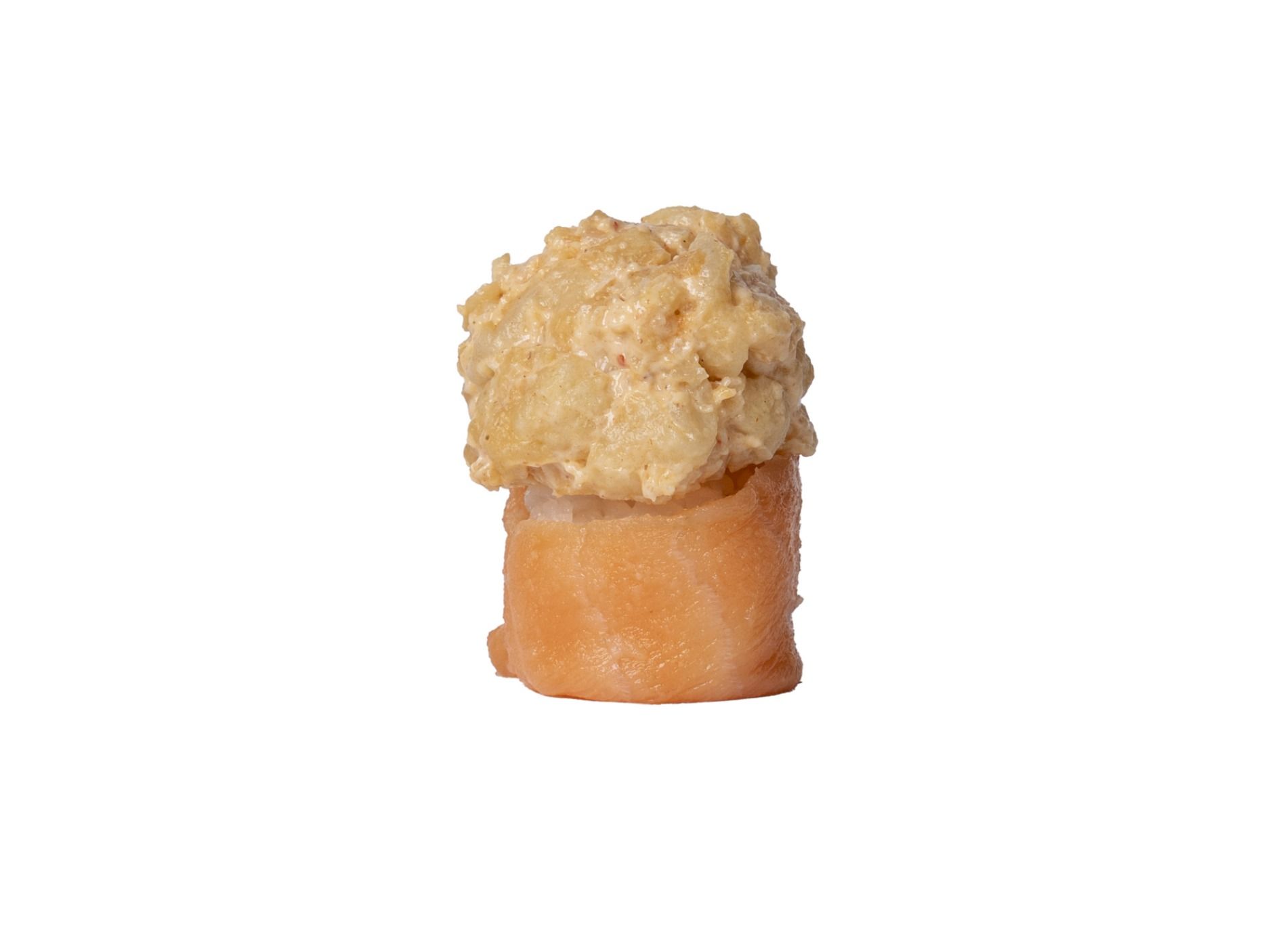 Salmon shrimp tempura special gunkan