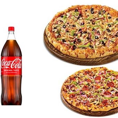 Large Pizza Offer With Medium Pizza And 1 Liter Cola