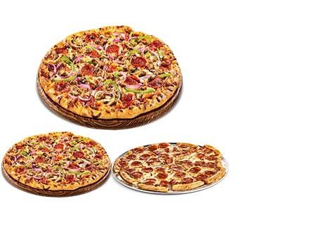 Medium Pizza With 2 Small Pizzas Offer