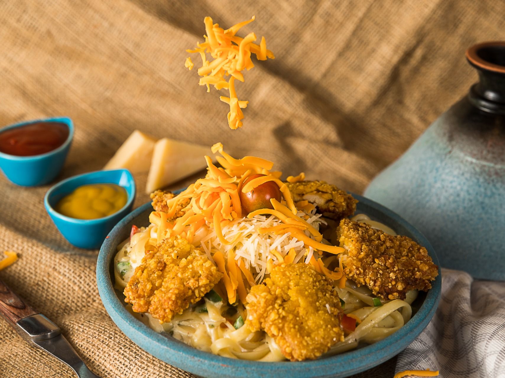 Crispy Chicken Pasta