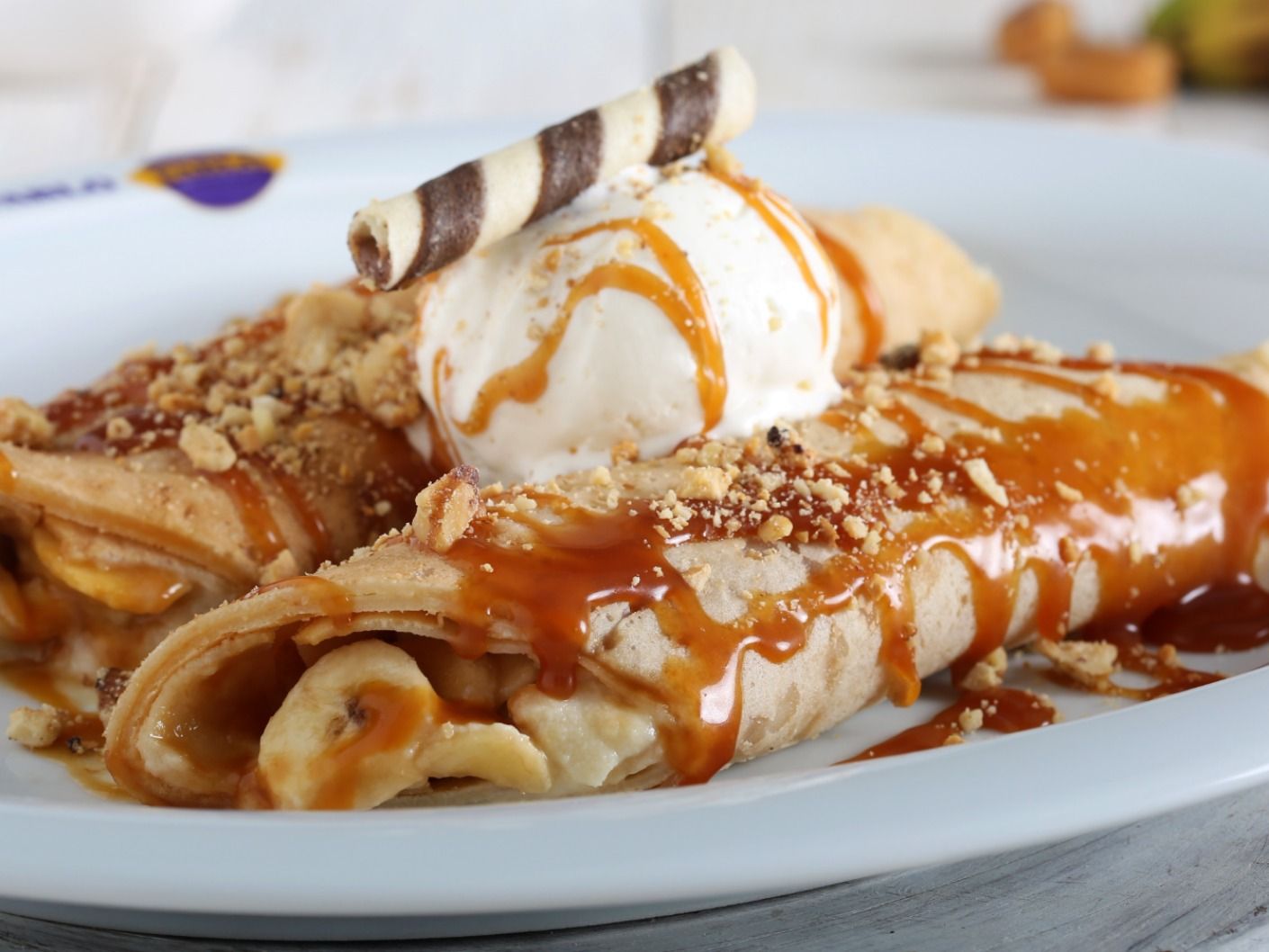 Banana And Caramel Crepe